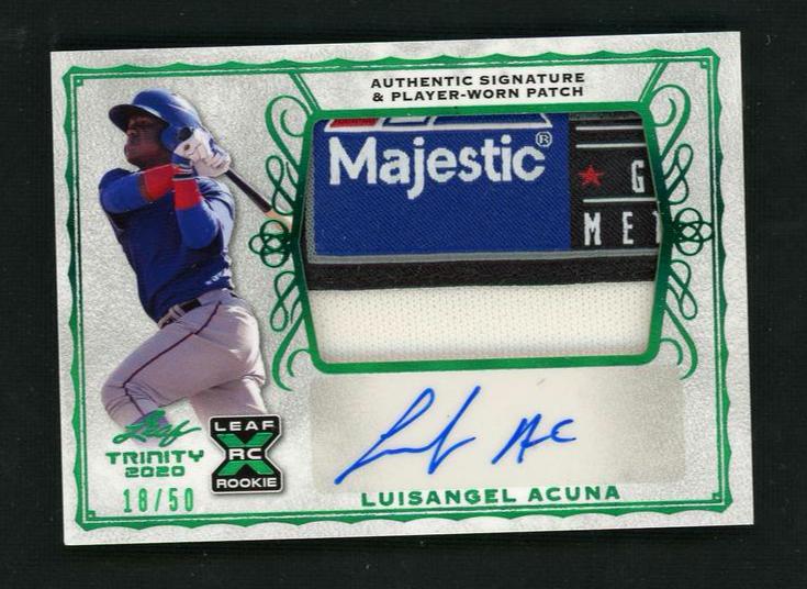 2020 Leaf Trinity Luisangel Acuna #PA-LA1 RC Patch Auto /50