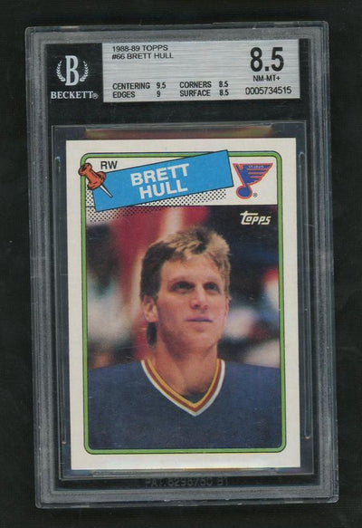 1988 Topps Brett Hull #66 BGS 8.5