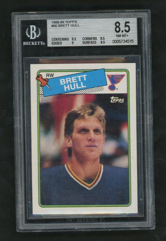 1988 Topps Brett Hull #66 BGS 8.5
