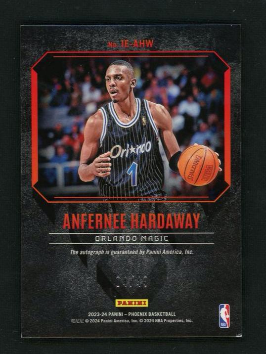 2022 Panini Prizm Anfernee Hardaway Mettle of Metal Orlando Magic Auto