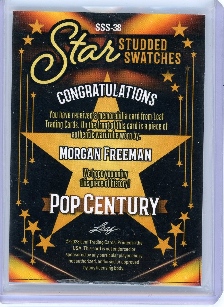 2023 Leaf Pop Century #SSS-38 Morgan Freeman Star Studded Swatches /15 Wardrobe