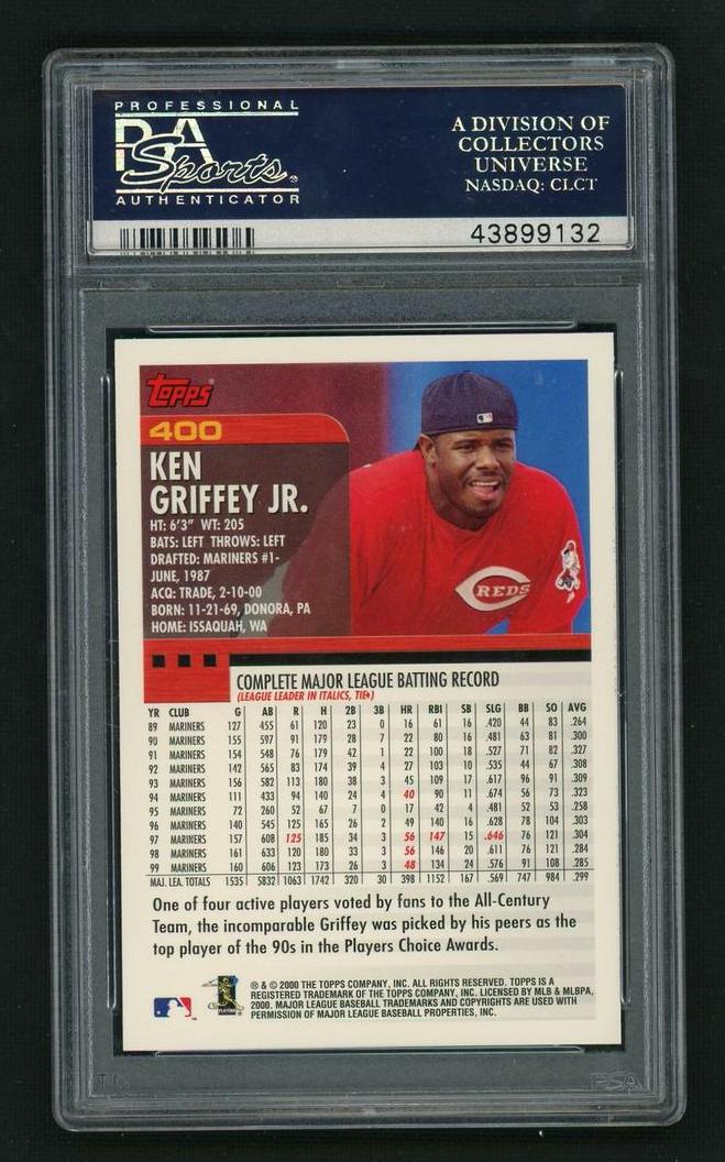 2000 Topps Ken Griffey Jr. #400 PSA 10