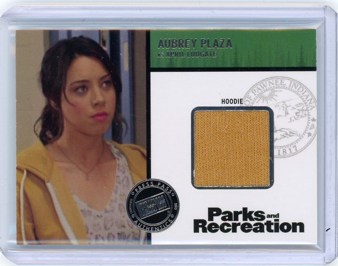 2013 Press Pass Parks and Recreation #R-AP2 Aubrey Plaza Hoodie