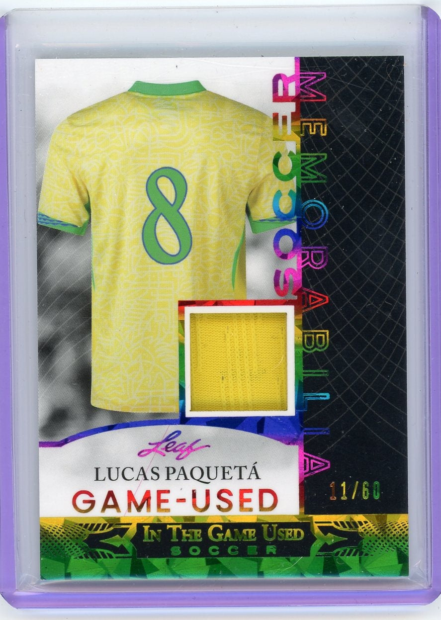 2024 Leaf In The Game Used #GUSM-16 Lucas Paquetá /60 Jersey