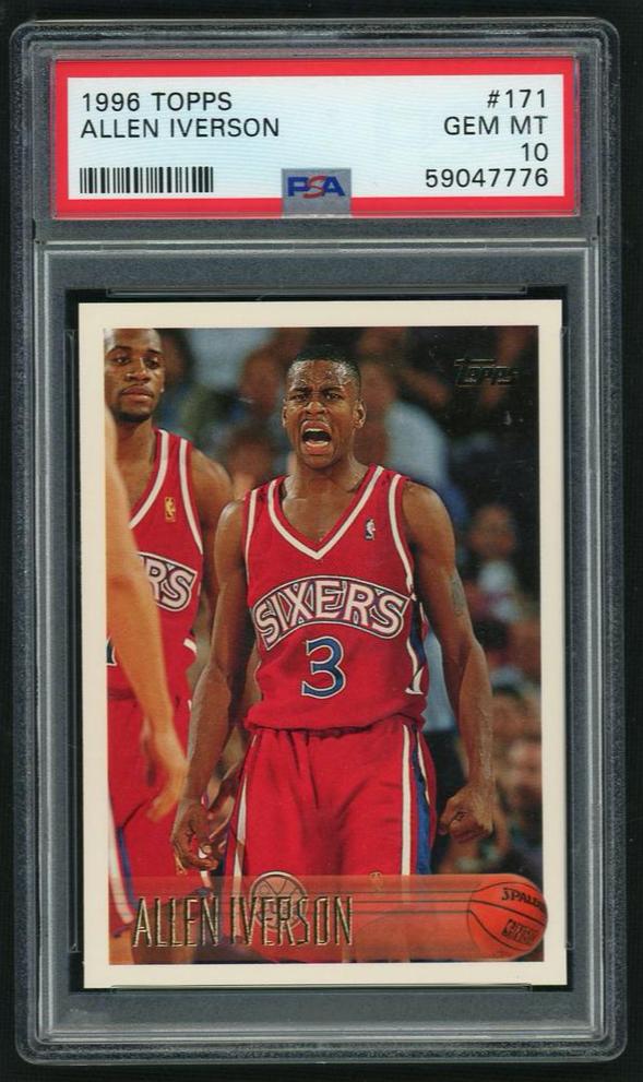 1996 Topps Allen Iverson #171 PSA 10
