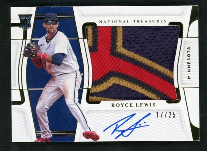 2022 Panini National Treasures Royce Lewis #183 RC Patch Auto /25