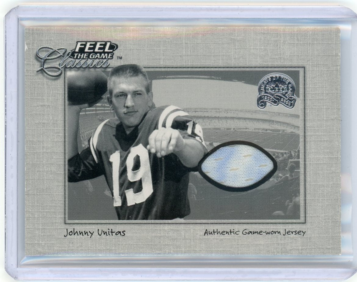 2000 Fleer Feel the Game Classics Johnny Unitas Jersey Baltimore Colts