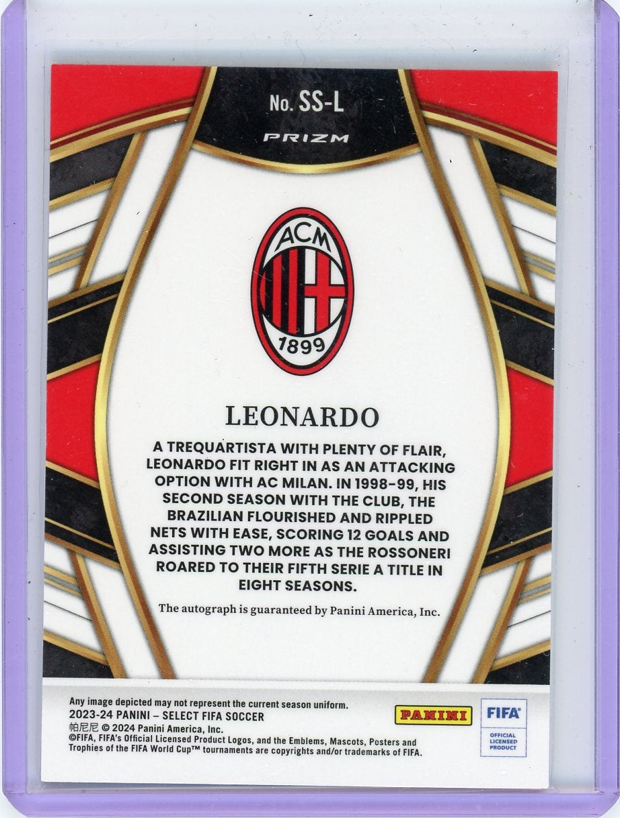 2023 Panini Select #SS-L Leonardo Prizm Auto AC Milan