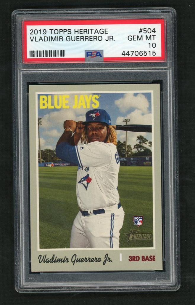 2019 Topps Heritage Vladimir Guerrero Jr. #504 RC PSA 10