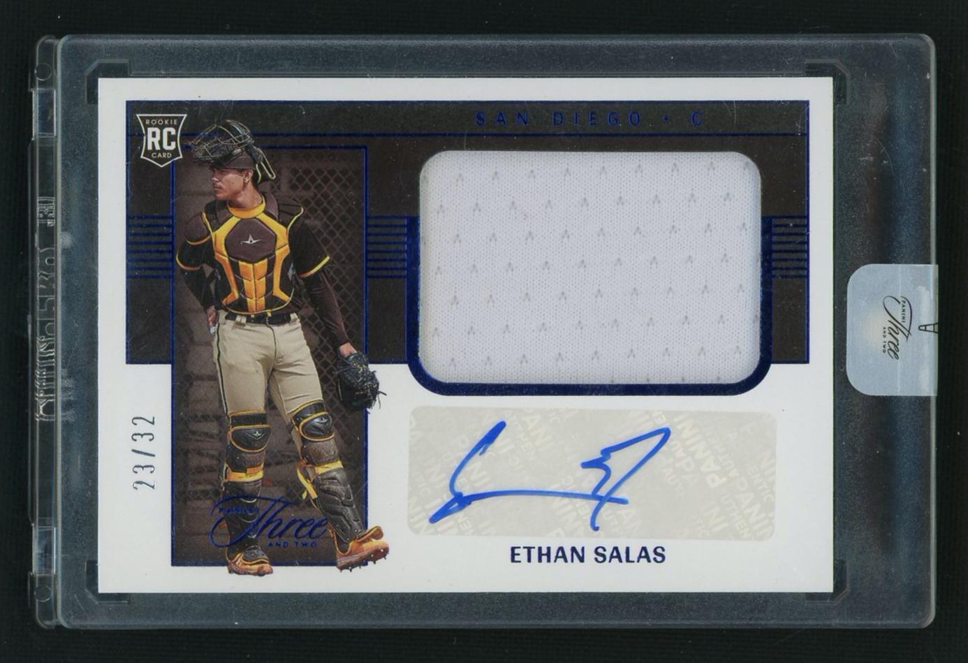 2023 Panini Three And Two Ethan Salas #115 RC Auto 23/32
