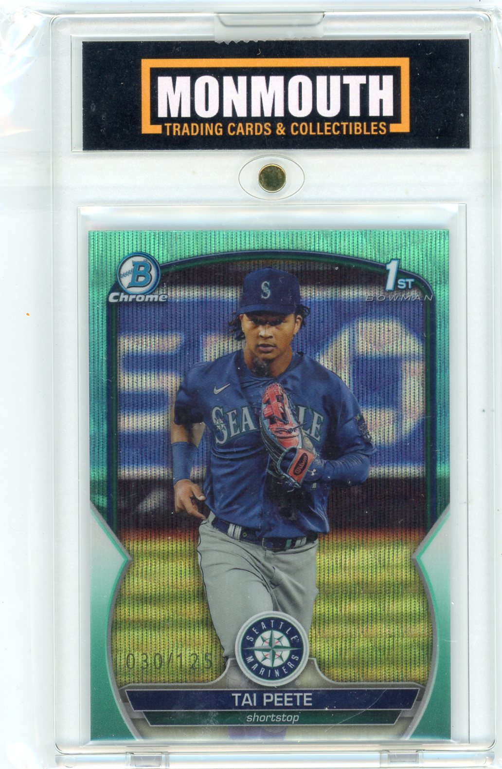 2023 Bowman Chrome Draft Aqua Wave Refractors Tai Peete #BDC28 /125