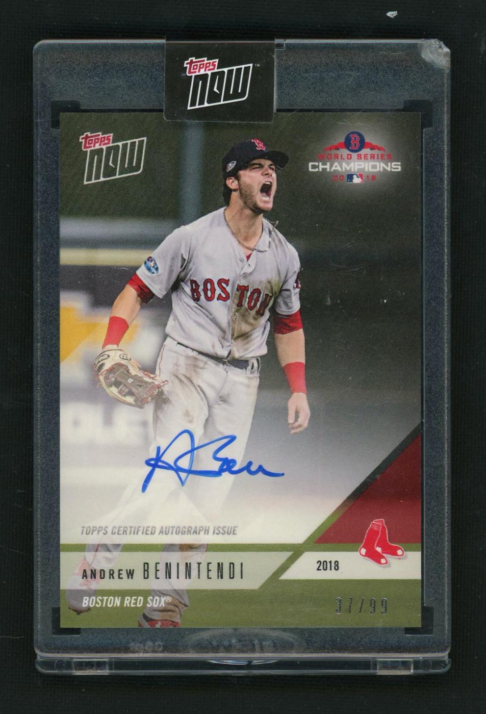 2018 Topps Now Andrew Benintendi #WSC-4B Auto /99