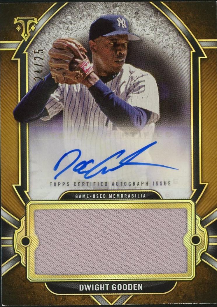 2024 Topps Triple Threads Dwight Gooden #AJR-DG Auto Patch /25