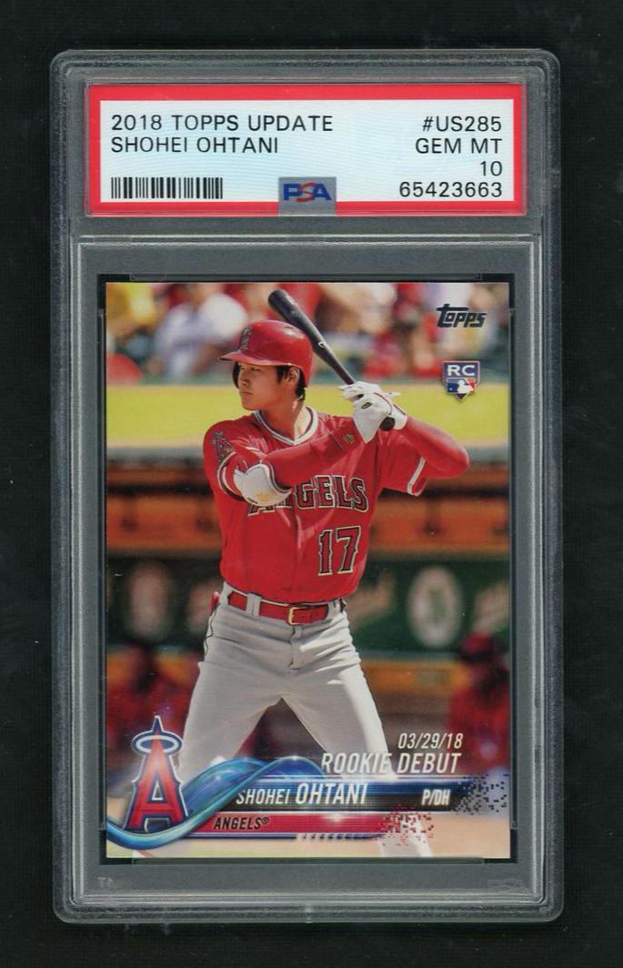 2018 Topps Update Shohei Ohtani #US285 RC Rookie Debut PSA 10