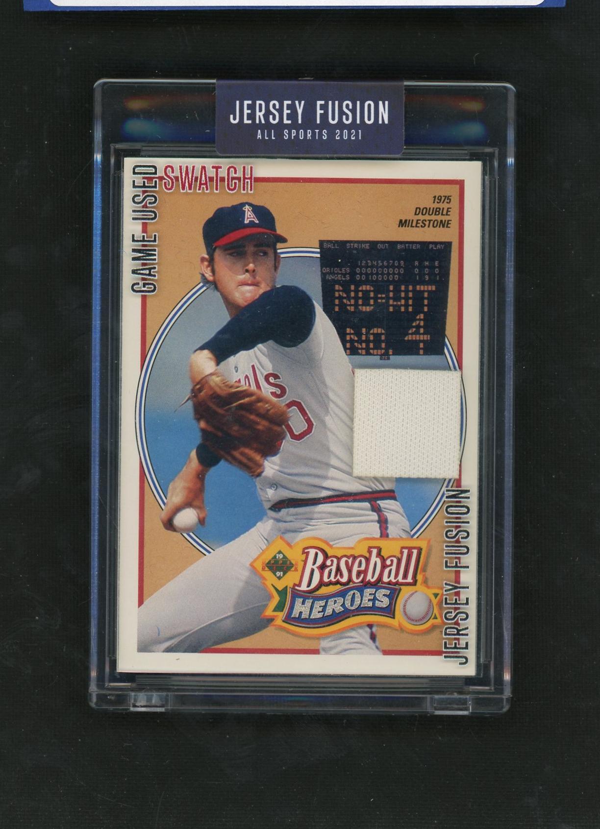 2021 Jersey Fusion Baseball Heroes Nolan Ryan #JF-NR76 Patch /15
