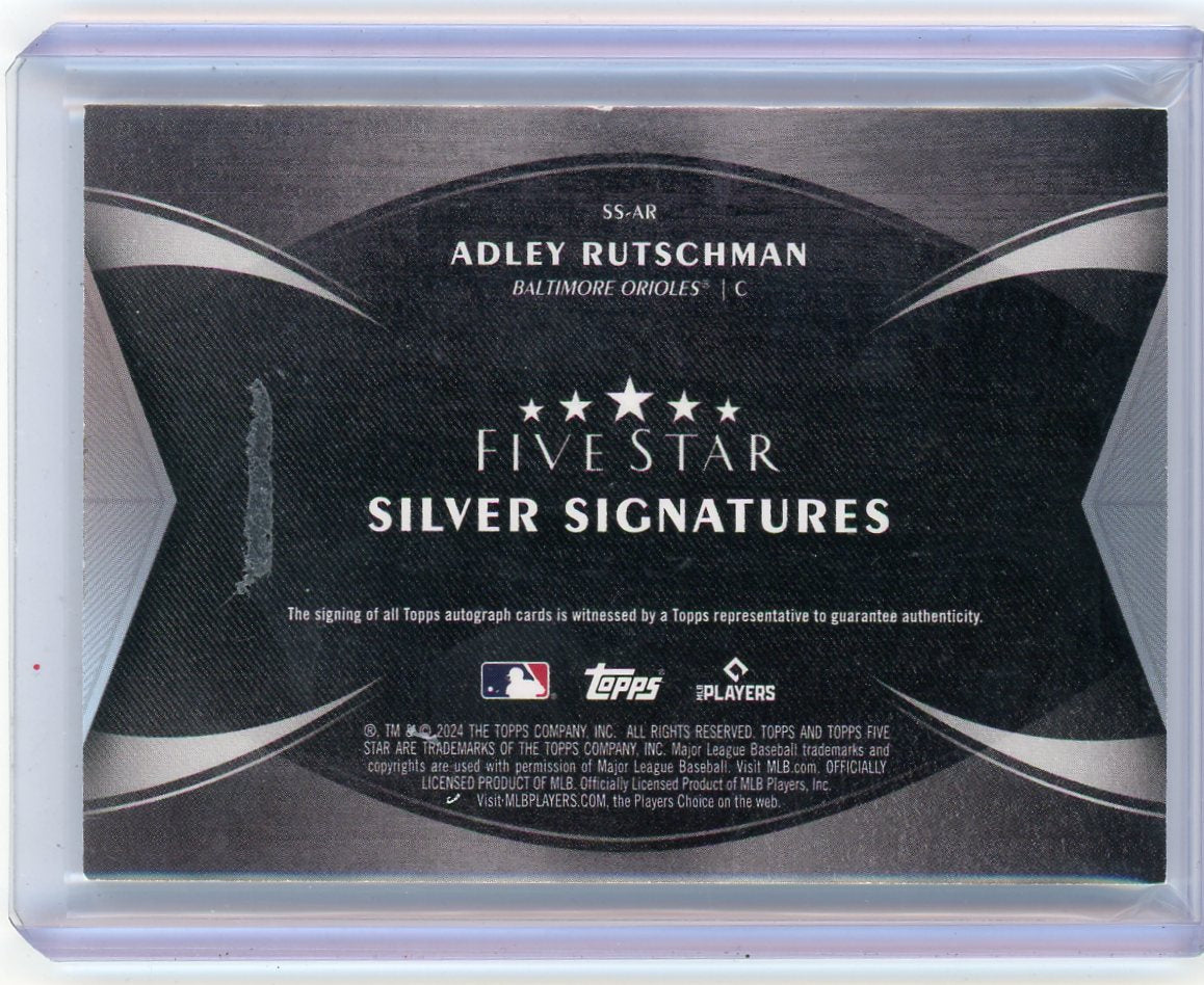 2024 Topps Five Star Silver Signatures /40 Adley Rutschman