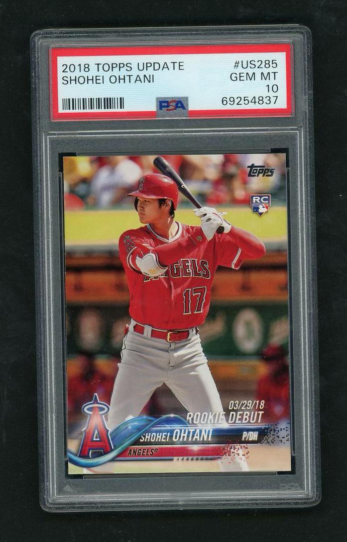 2018 Topps Update Rookie Debut Shohei Ohtani #US285 RC PSA 10