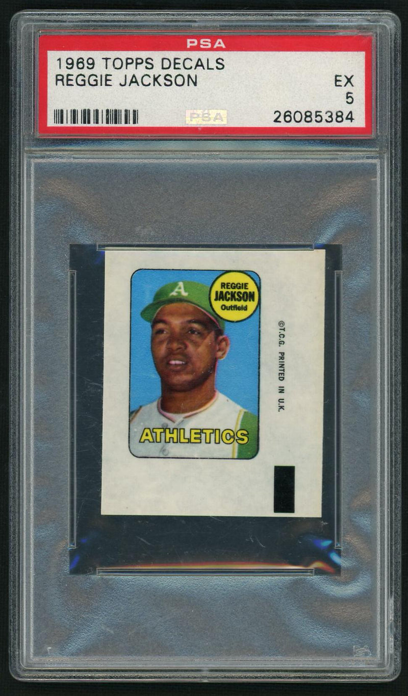 1969 Topps Decals Reggie Jackson #19 PSA 5