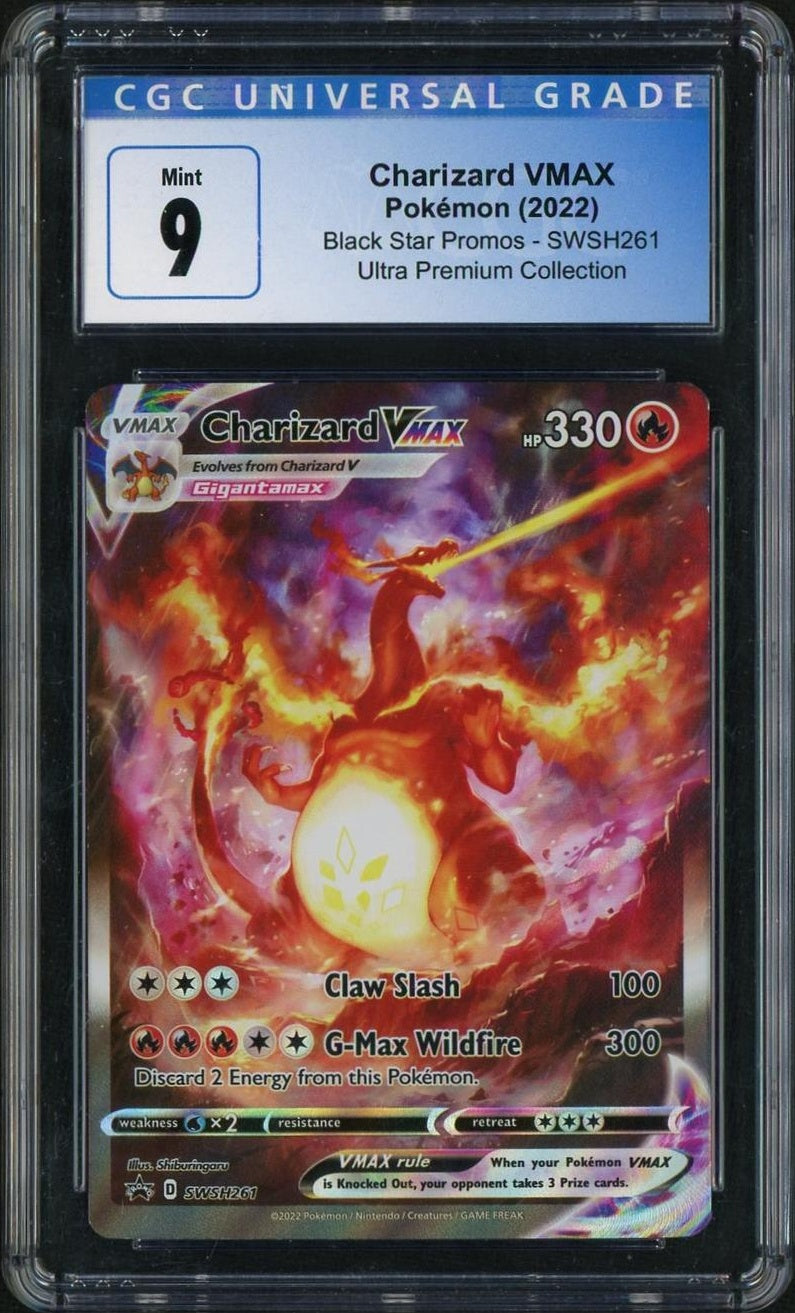 2022 Pokemon #SWSH261 Charizard VMAX Ultra Premium Collection CGC 9 