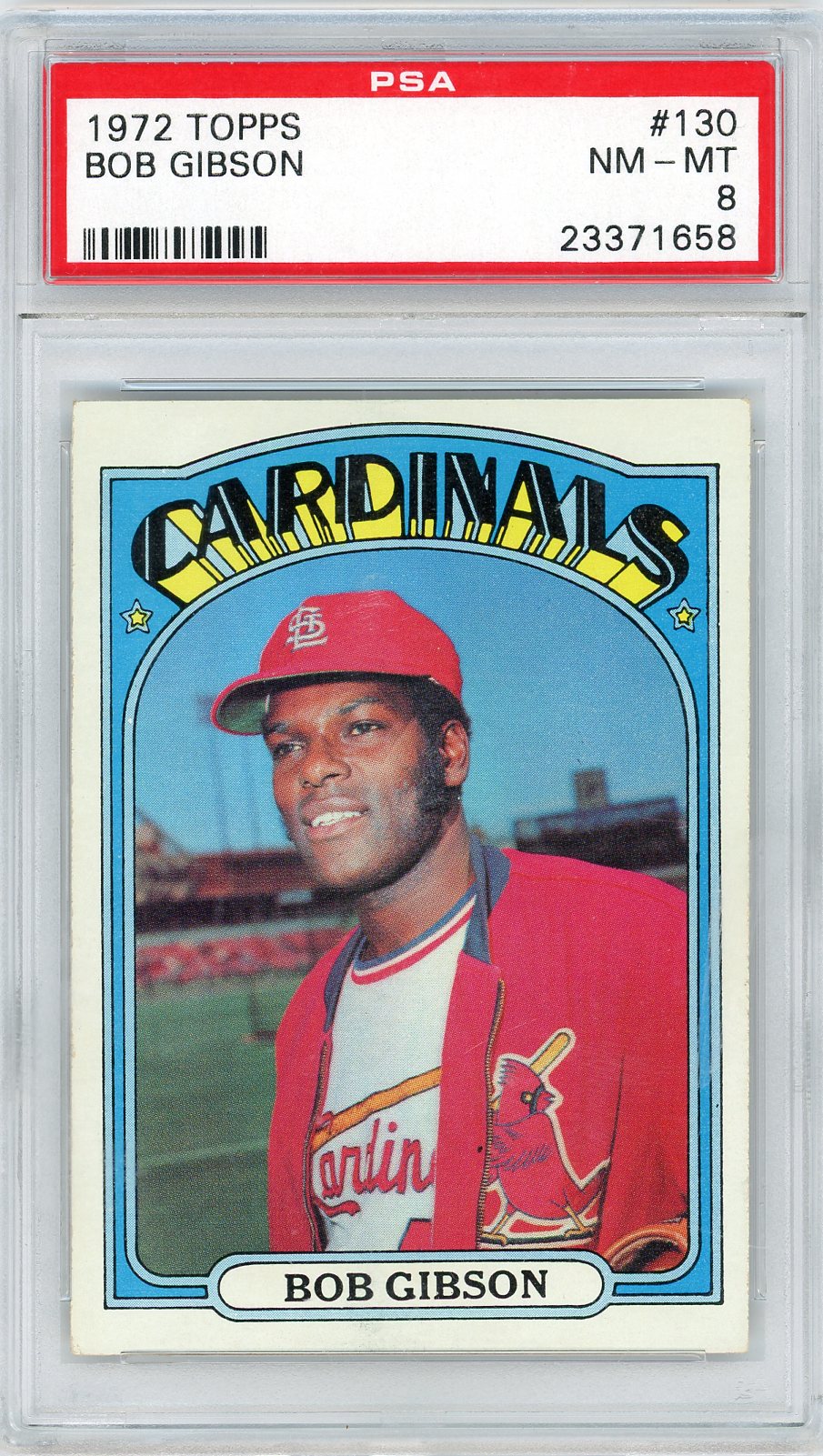 1972 Topps Bob Gibson #130 PSA 8