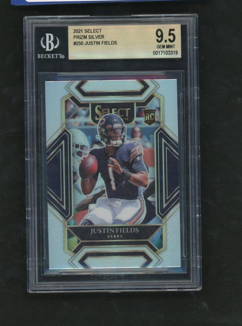 2021 Select Prizm Silver Justin Fields #250 RC BGS 9.5