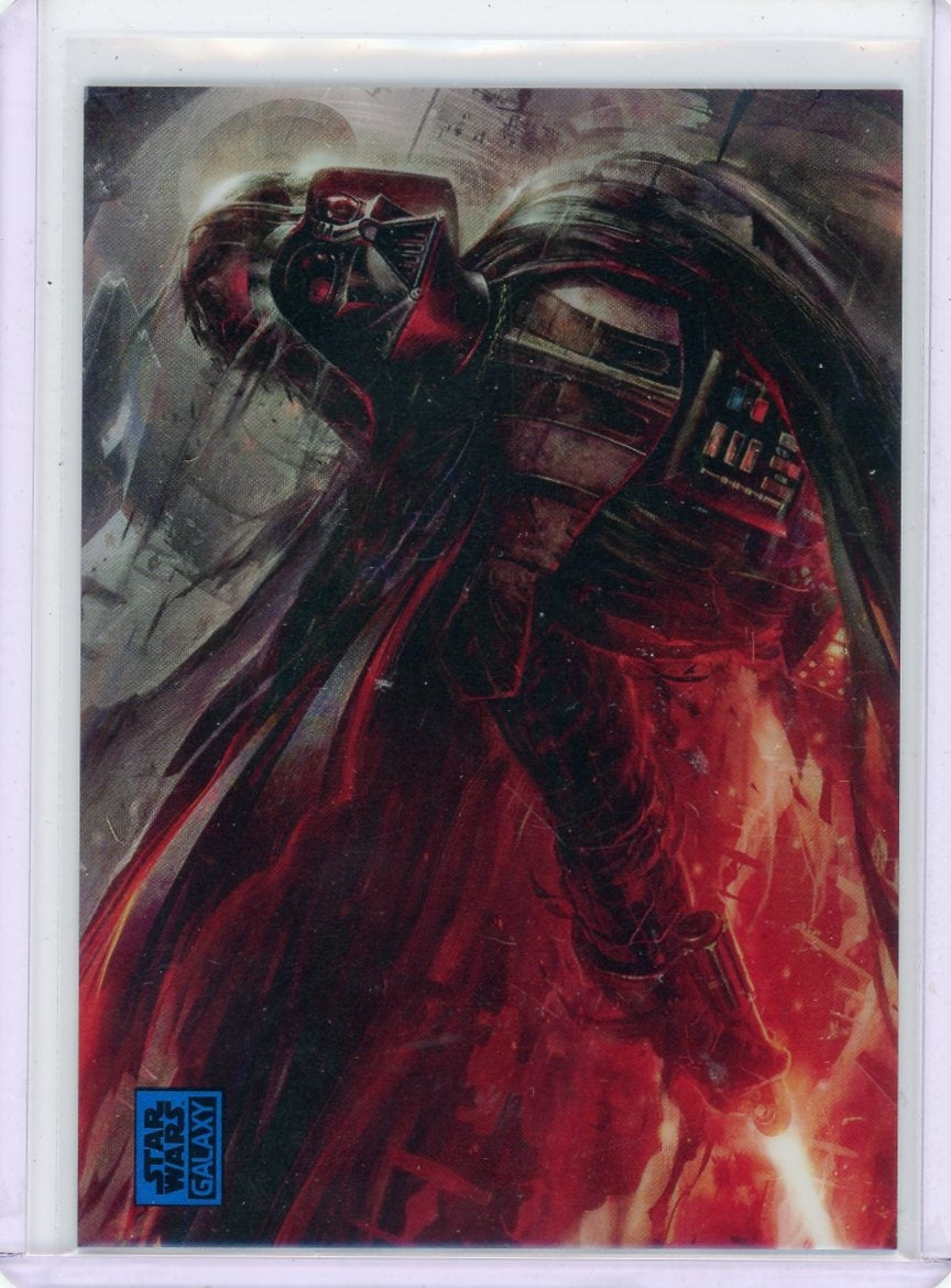 Topps Star Wars Galaxy #80 Darth Vader Conquering Shadow /150