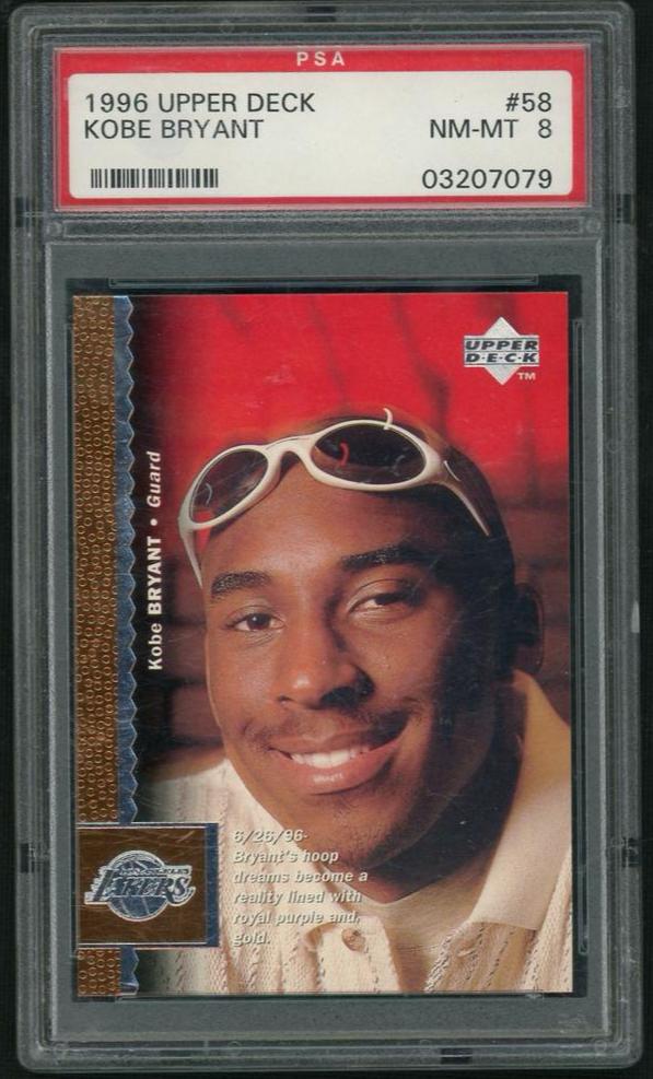 1996 Upper Deck Kobe Bryant #58 PSA 8