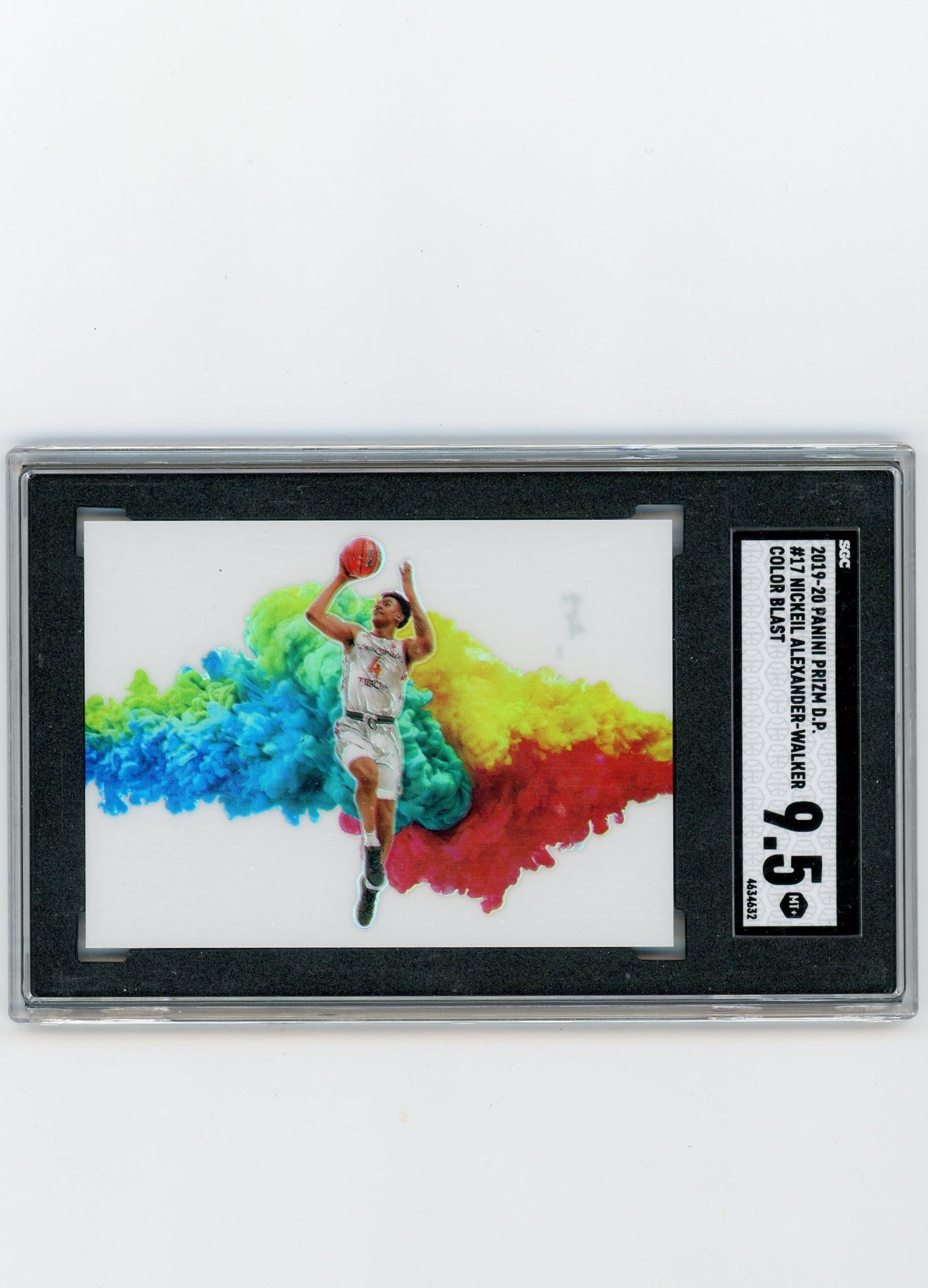 2019-20 Panini Prizm Draft Picks #17 Nickeil Alexander-Walker Color Blast SGC 9.5