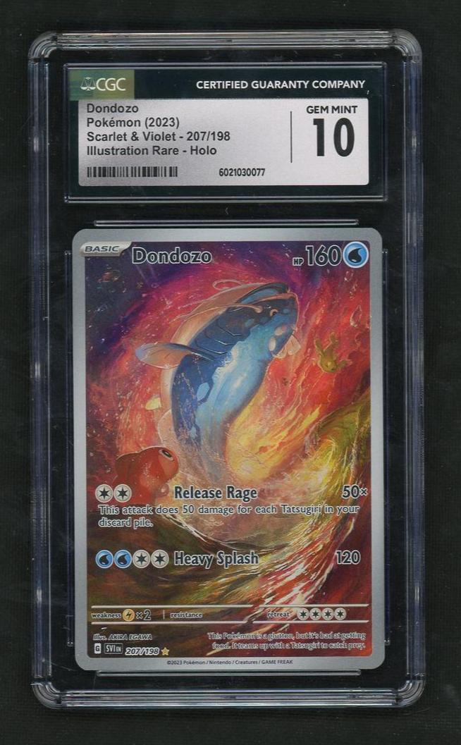 2023 Pokémon Scarlet & Violet Dondozo Illustration Rare #207 Holo CGC 10