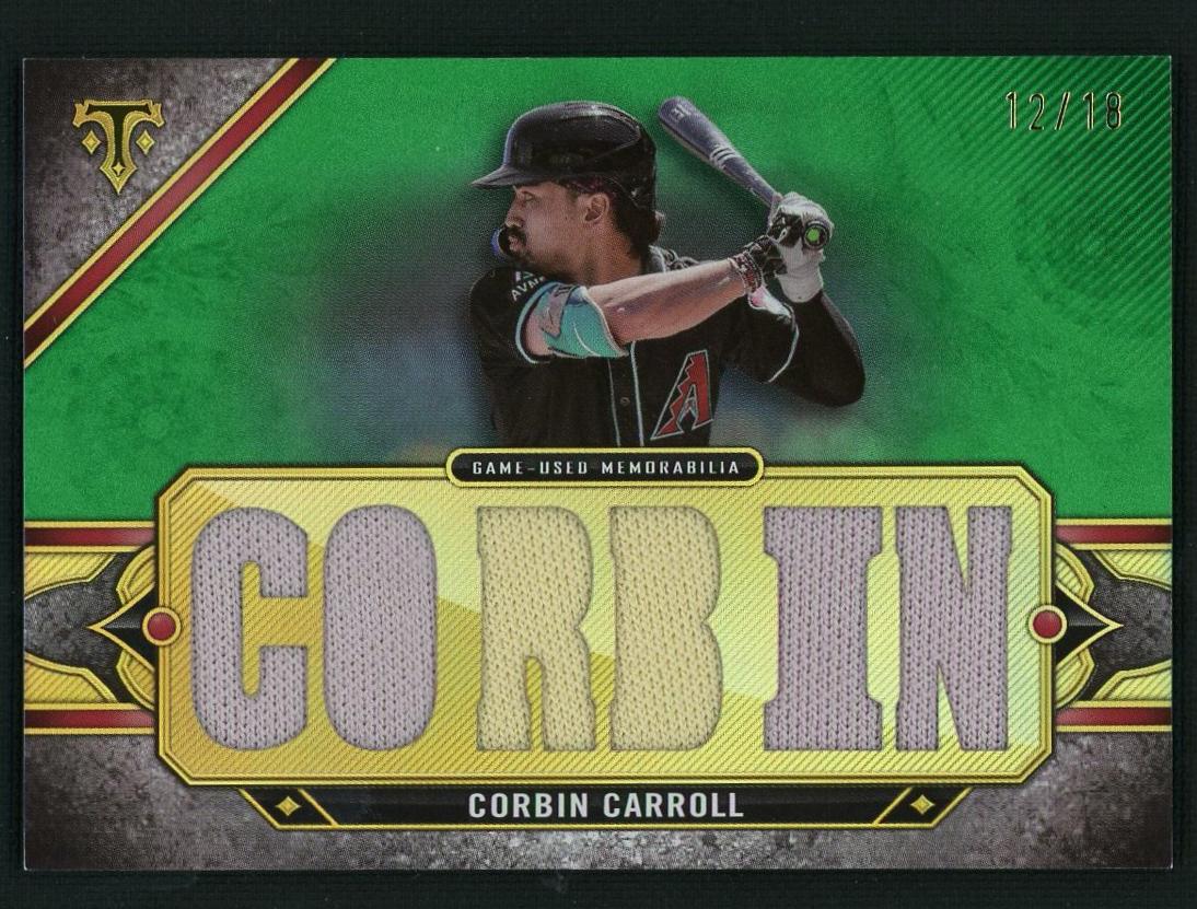 2024 Topps Triple Threads Corbin Carroll #TTR-COR Relic /18