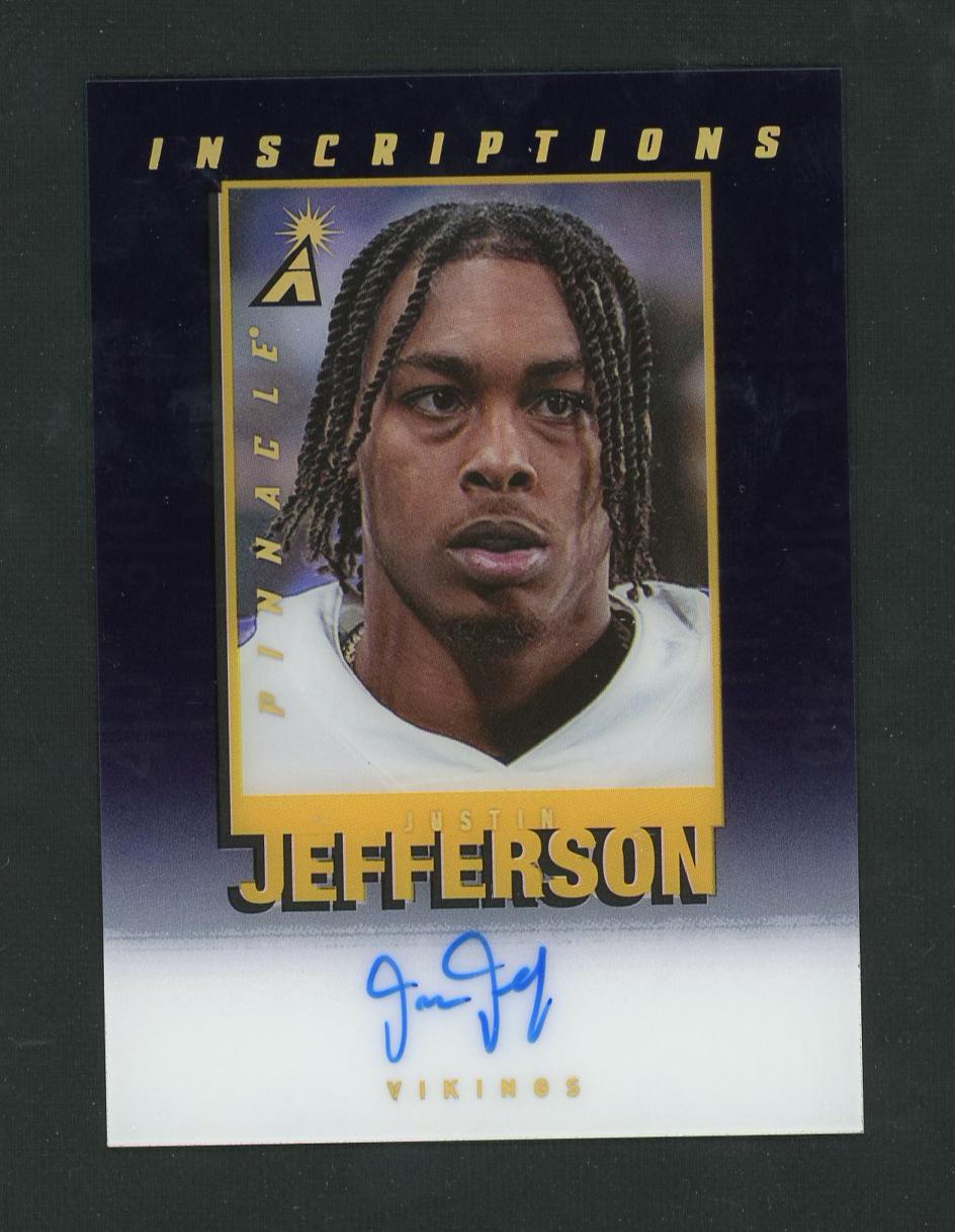 2022 Panini Pinnacle Inscriptions Justin Jefferson #PI-JJ Auto