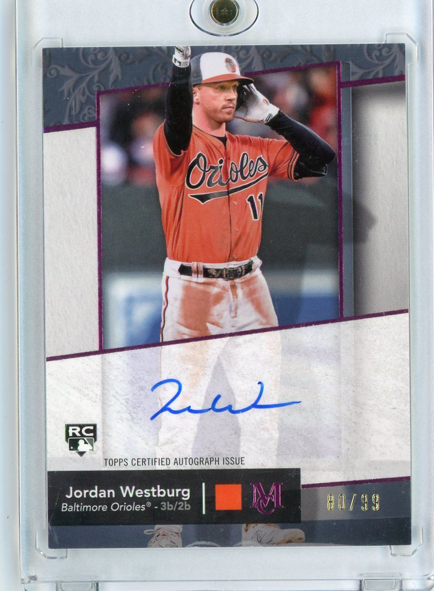 2024 Topps Museum Collection #AA-JW Jordan Westburg Autograph Rookie /99