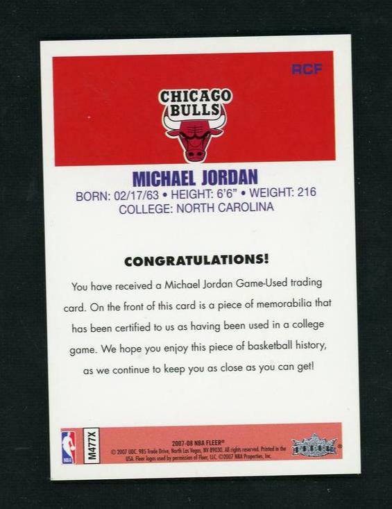Fleer RCP Michael Jordan Chicago Bulls