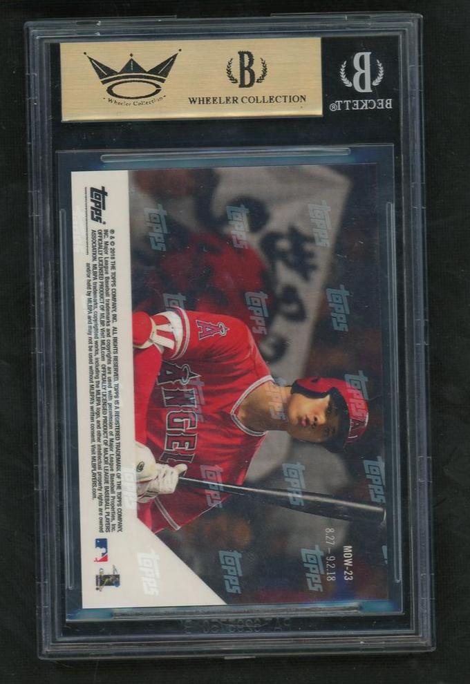 2018 Topps Now Moment of the Week Shohei Ohtani #MOW23 RC BGS 10