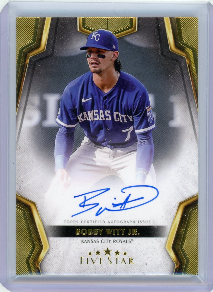 2024 Topps Five Star #FSA-BW Bobby Witt Jr. Five Star Career Auto 