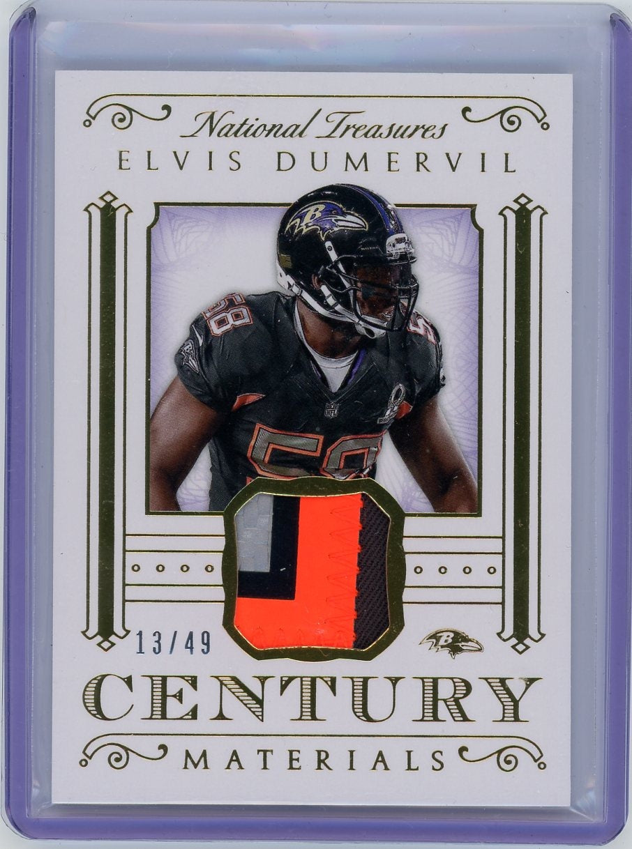 2015 Panini National Treasures #CM-ED Elvis Dumervil Century Materials /49 