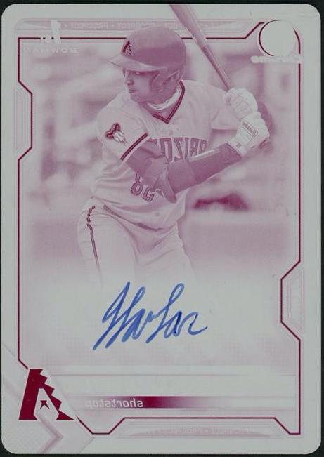 2021 Topps Bowman Draft Magenta Jordan Lawlar #CDA-JLA 1/1