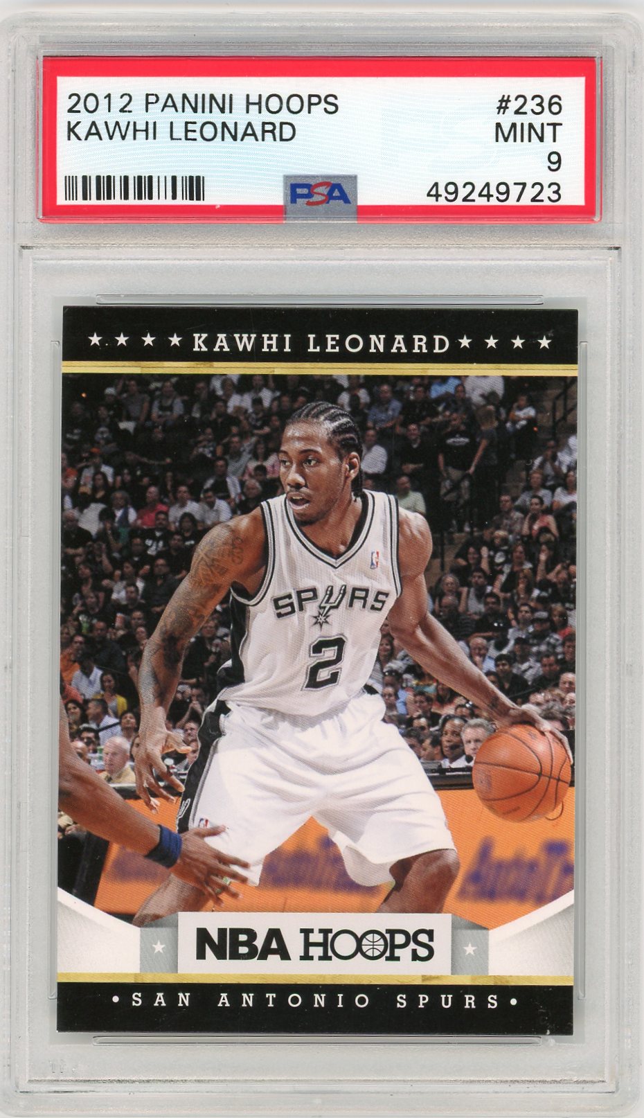 2012 Panini Hoops #236 Kawhi Leonard PSA 9