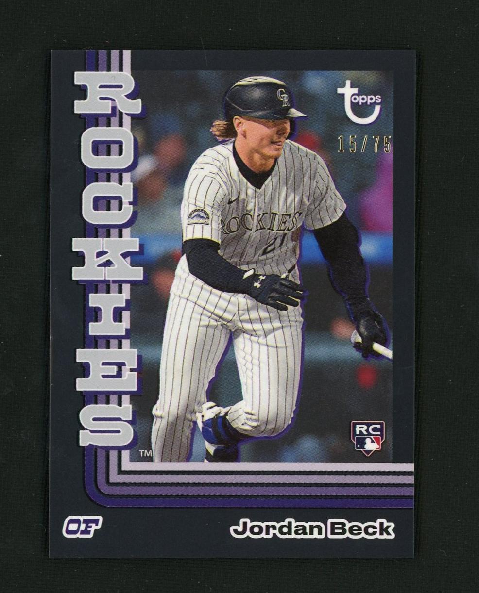 2024 Topps Brooklyn Collection Jordan Beck #5 RC /75