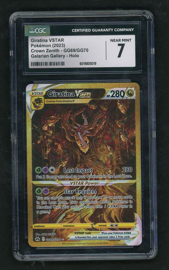 2023 Pokémon Crown Zenith Giratina #GG69 Holo CGC 7