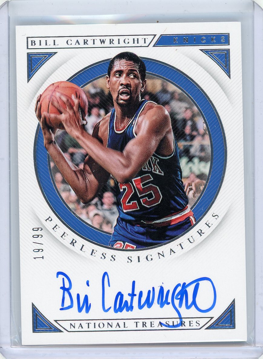 2018 Panini National Treasures #PS-BCW Bill Cartwright Peerless Signatures /99 