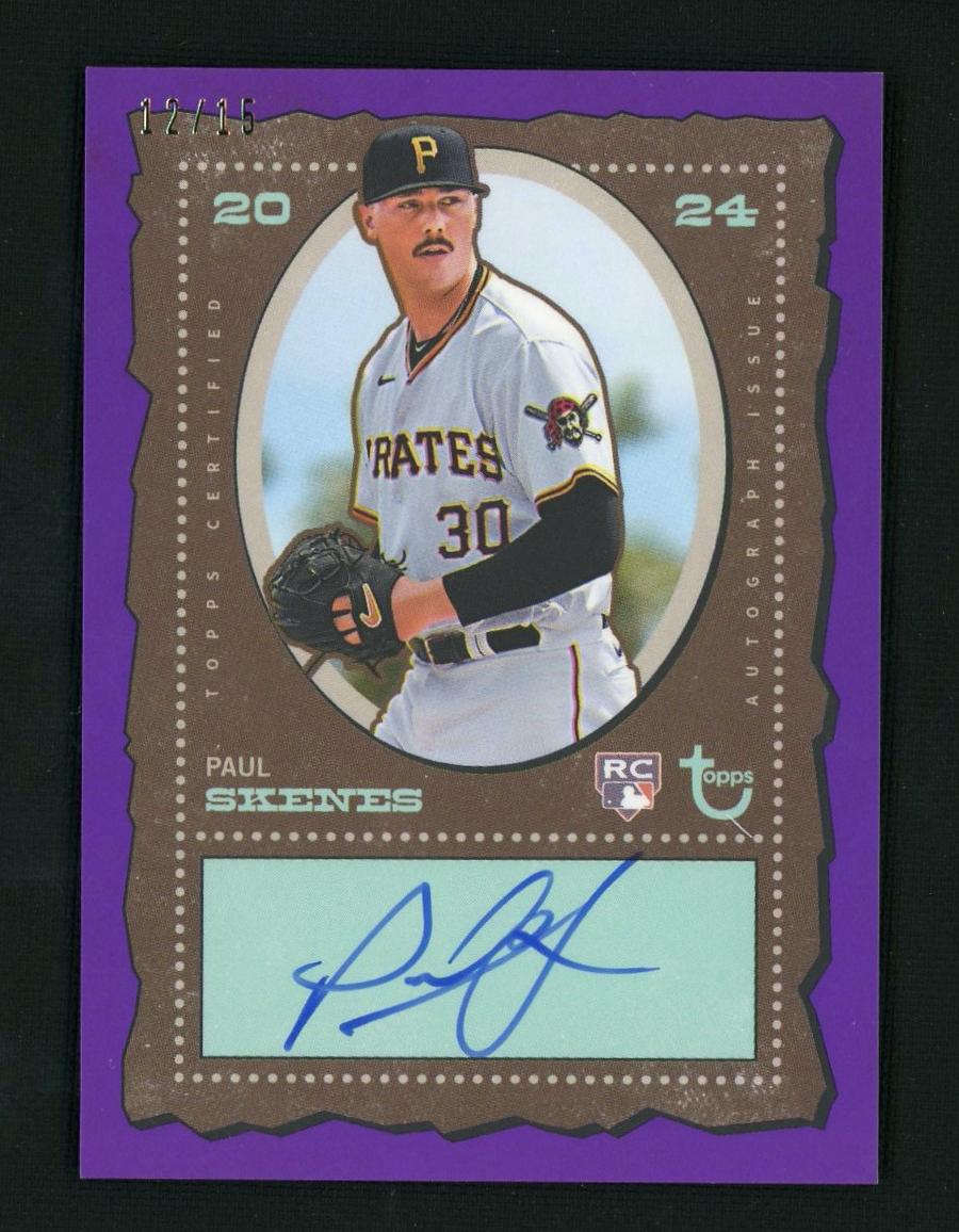 2024 Topps Brooklyn Purple Paul Skenes #AC-PS RC Auto /15