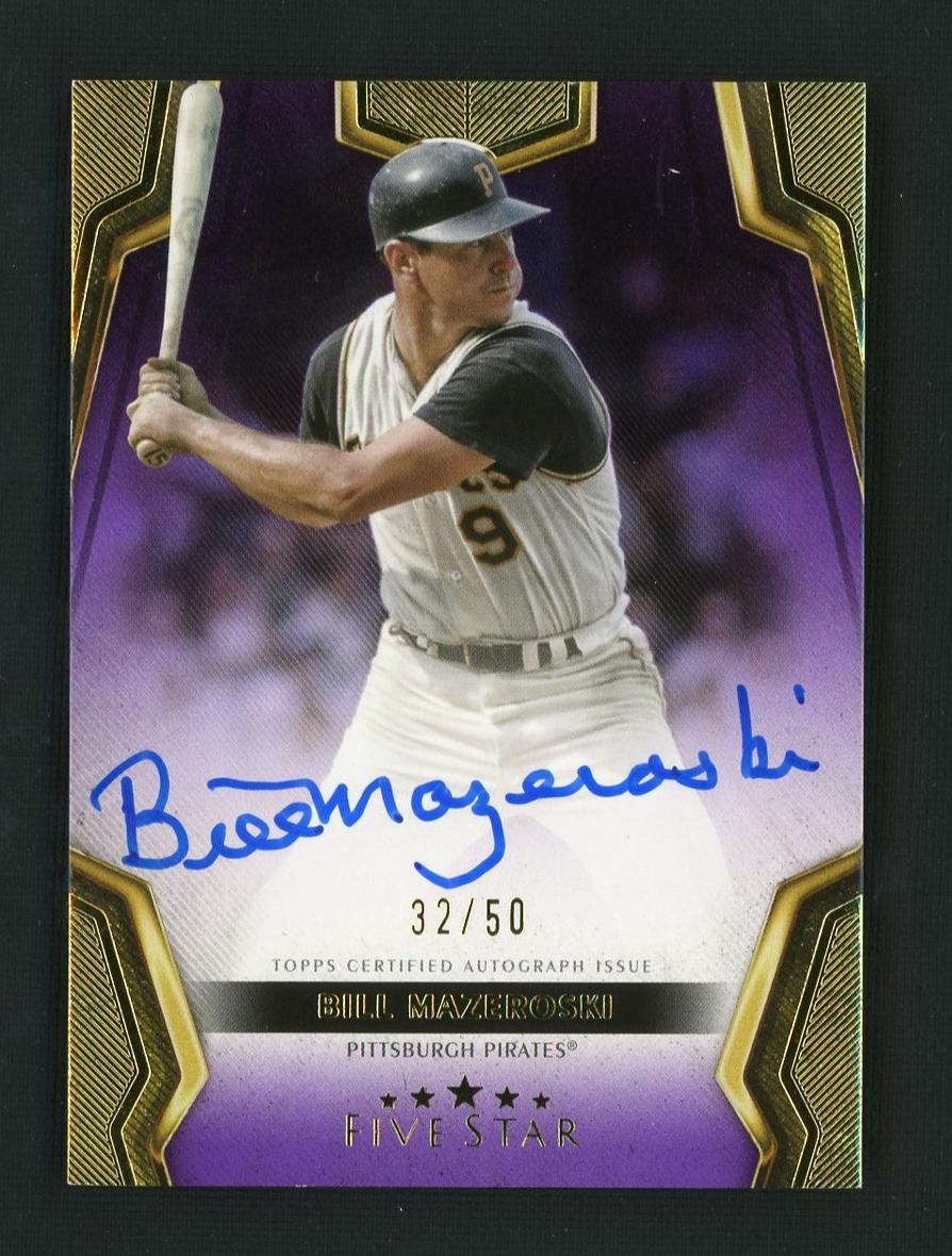 2024 Topps Five Star Bill Mazeroski #FSA-BM Auto /50