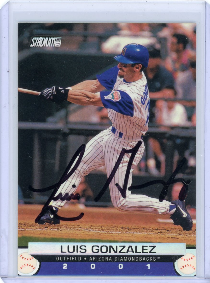 2000 Topps Stadium Club #88 Luis Gonzalez Auto Arizona Diamondbacks