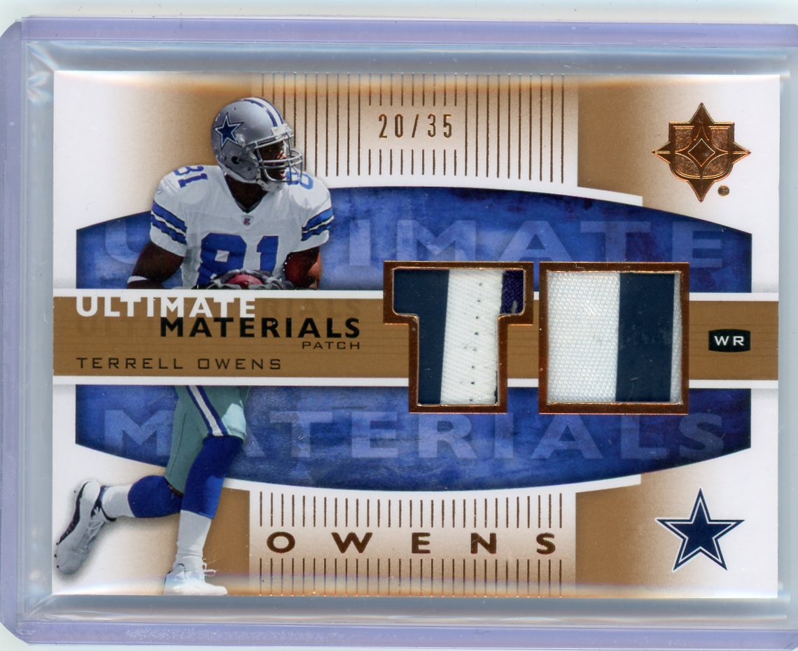 2007 Upper Deck Ultimate Collection #UM-TO Terrell Owens Patch /35