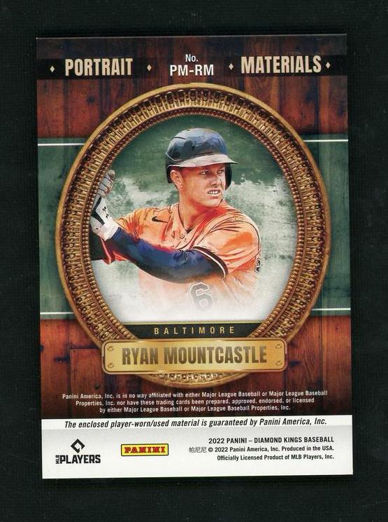 2022 Panini Diamond Kings Portrait Ryan Mountcastle #PM-RM Patch /25