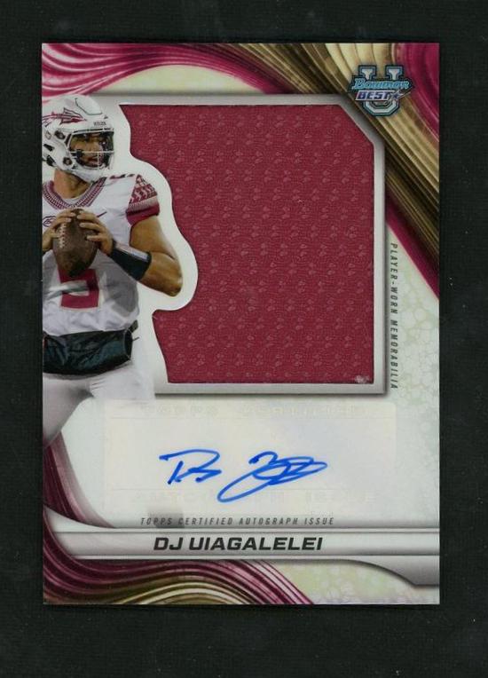 2024 Bowman Best Prospect Jumbo DJ Uiagalelei #PJA-DU Auto Relic