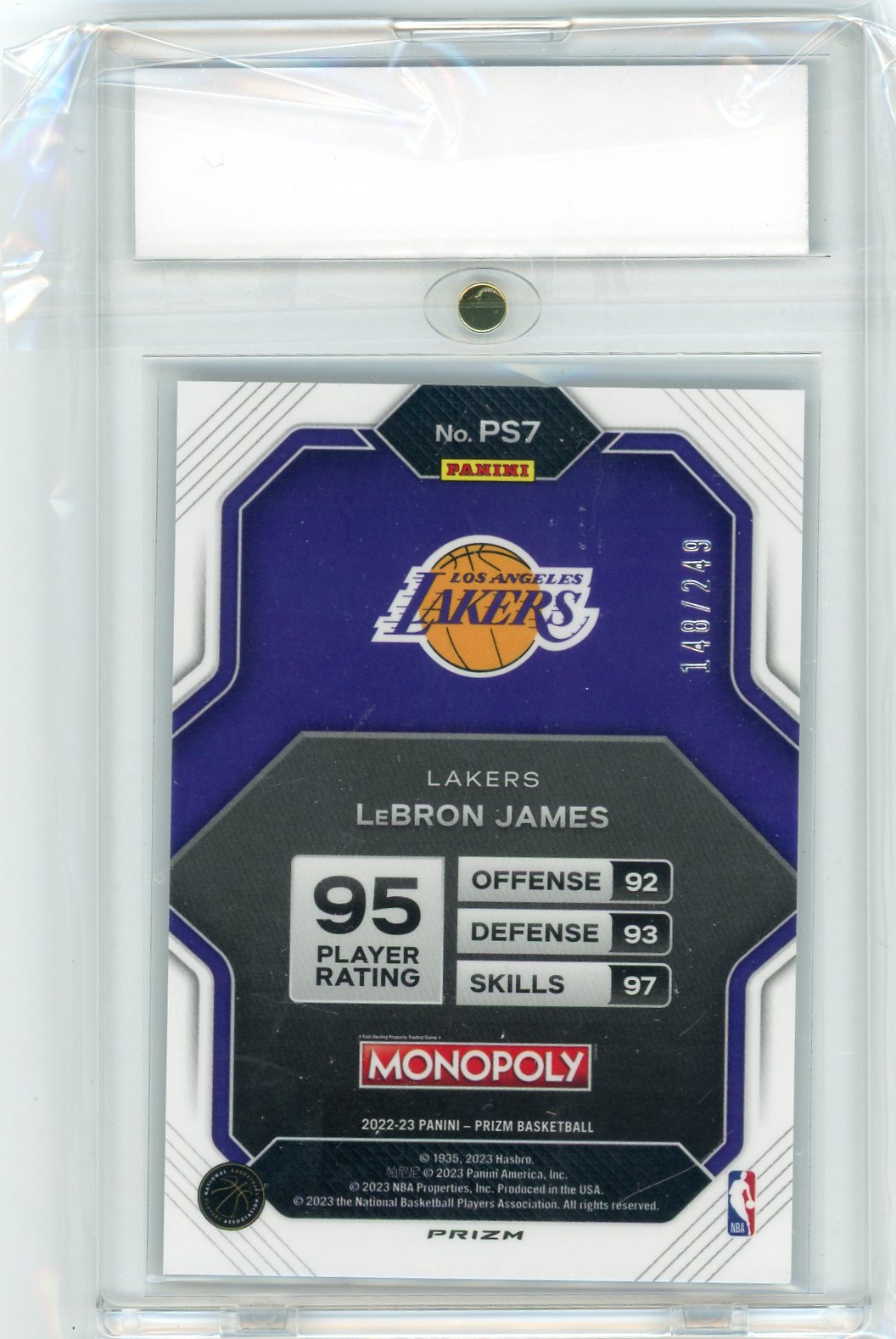 2022 Panini Prizm Monopoly All-Stars Brown LeBron James #PS7 /249