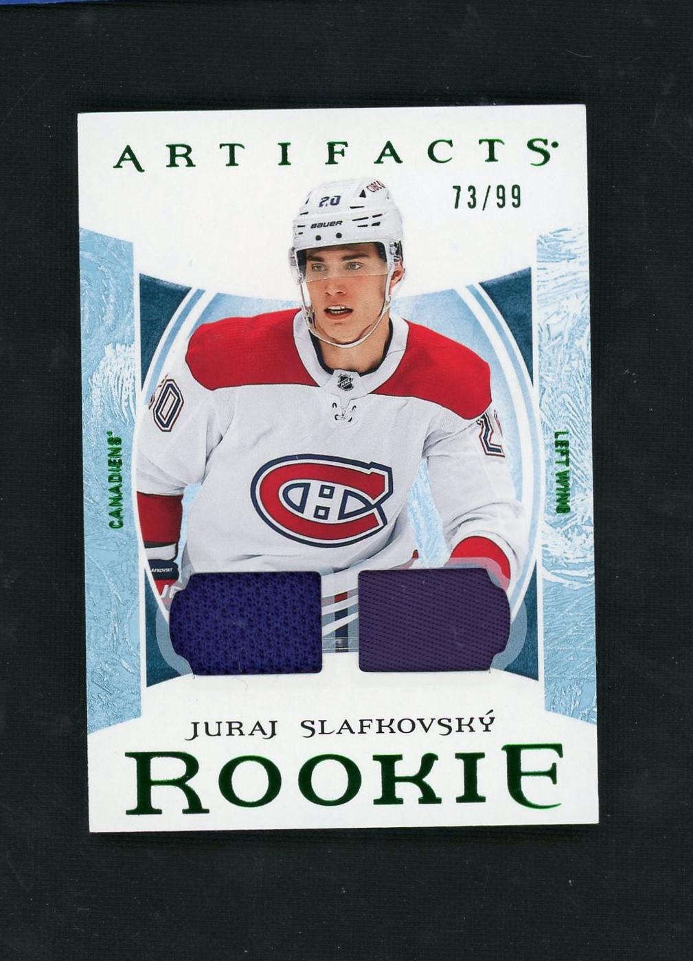 2022 Upper Deck Artifacts 73/99 Juraj Slafkovsky Rookie /99 Montreal Canadiens