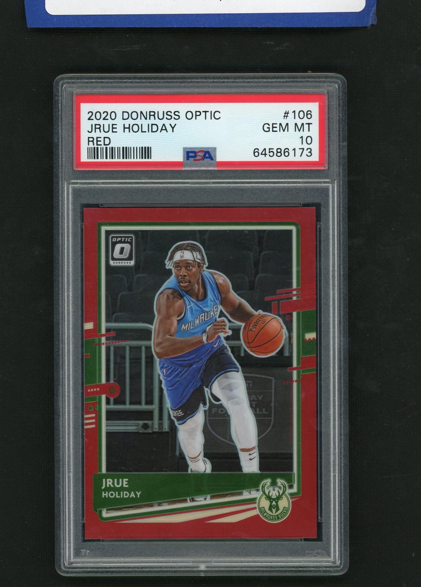 2020 Panini Donruss Optic Red Jrue Holiday #106 /99 PSA 10